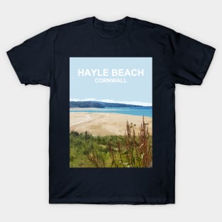 Hayle Beach Cornwall England UK Cornish gift. T-Shirt